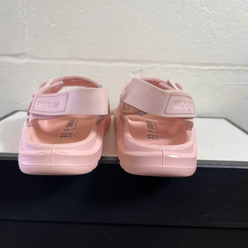 Birkenstock Mogami Birko-Flor Sandals Icy Gentle Rose Kids Girls 33 EU/2 US